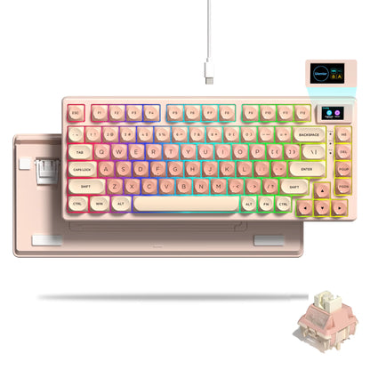 S-K80 Hot-Swap Mechanical Gaming Keyboard – 75% Custom RGB Layout