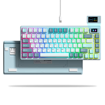 S-K80 Hot-Swap Mechanical Gaming Keyboard – 75% Custom RGB Layout