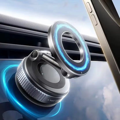 Foldable Magnetic Car Phone Holder – Multi-Angle Adjustable Navigation Mount