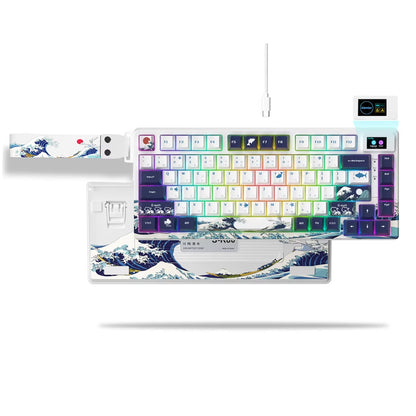 S-K80 Hot-Swap Mechanical Gaming Keyboard – 75% Custom RGB Layout