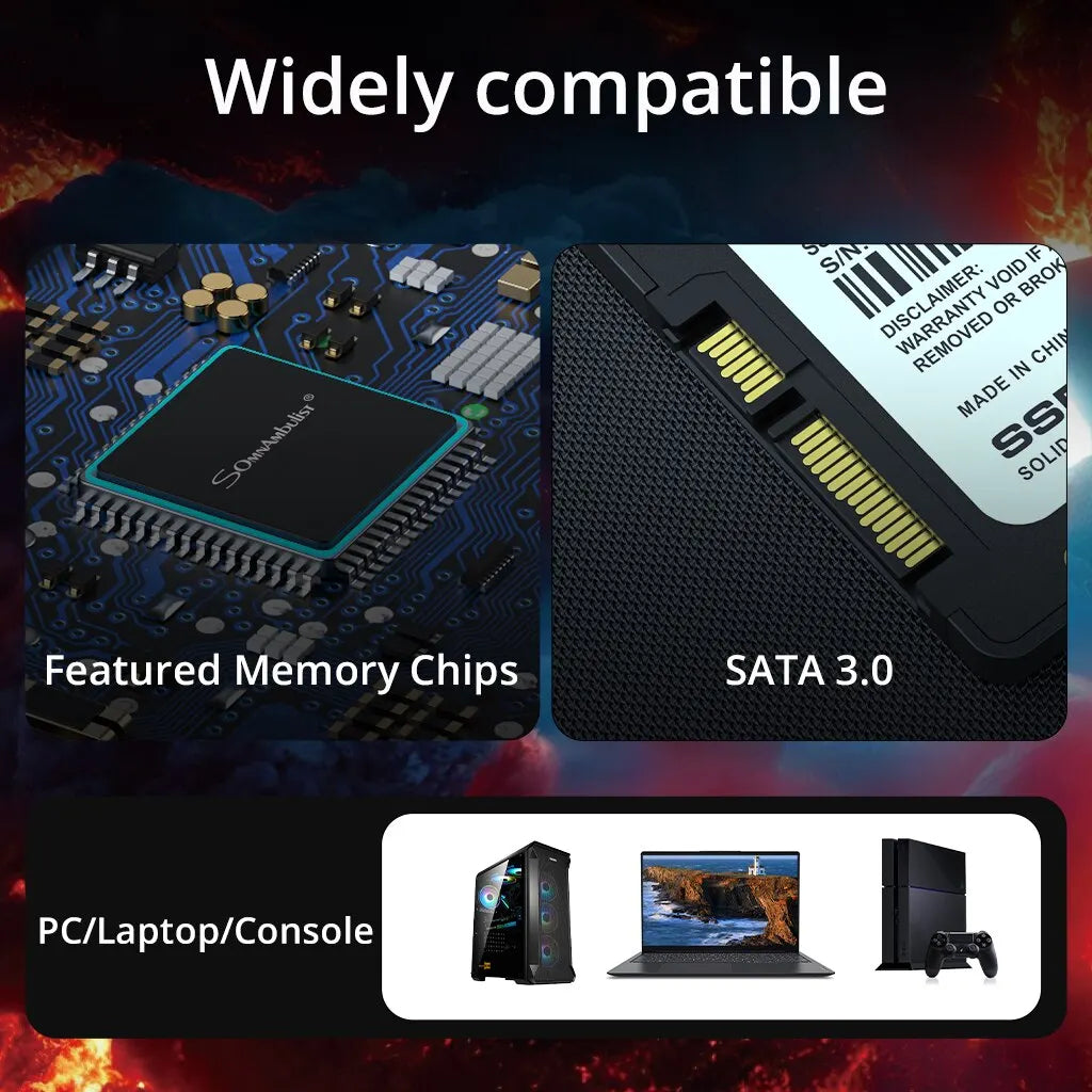 High-Speed 2.5" SATA III Internal SSD for PC & Laptop