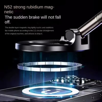 Foldable Magnetic Car Phone Holder – Multi-Angle Adjustable Navigation Mount