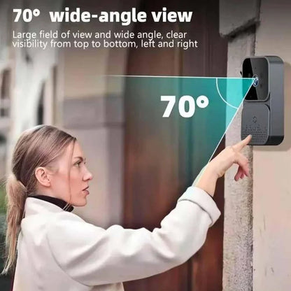 Smart WiFi Video Doorbell with 4.3-Inch HD Screen & Night Vision