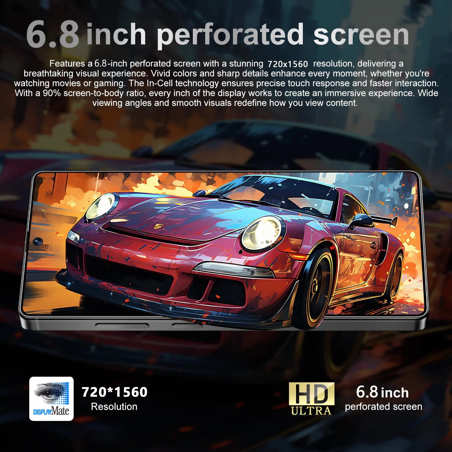 6.8" Smartphone with Hidden Stylus – 128GB, Octa-Core & Dual-SIM