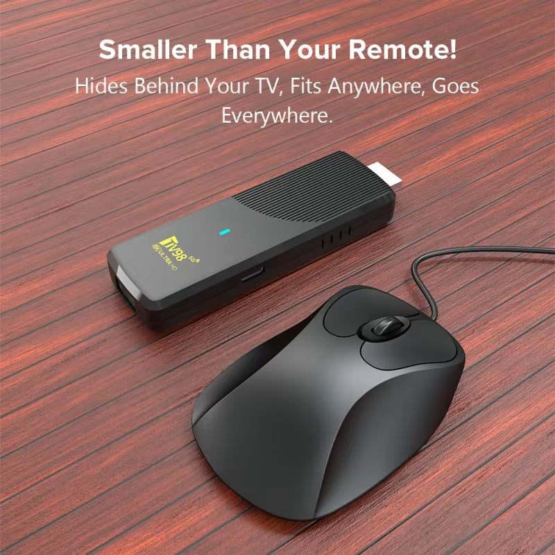 TV98 ATV X9 Smart Media Player – Android 14 with Voice Remote Control