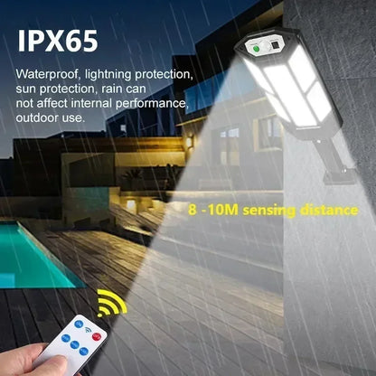 Ultra-Bright Solar Outdoor Street Light – Motion Sensor & IP65 Waterproof