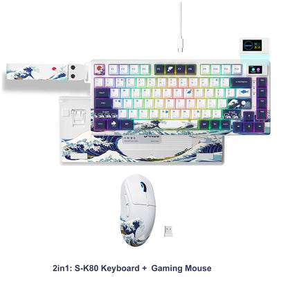 S-K80 Hot-Swap Mechanical Gaming Keyboard – 75% Custom RGB Layout