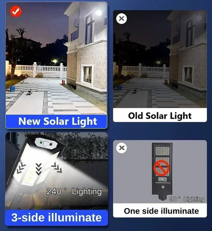 Ultra-Bright Solar Outdoor Street Light – Motion Sensor & IP65 Waterproof