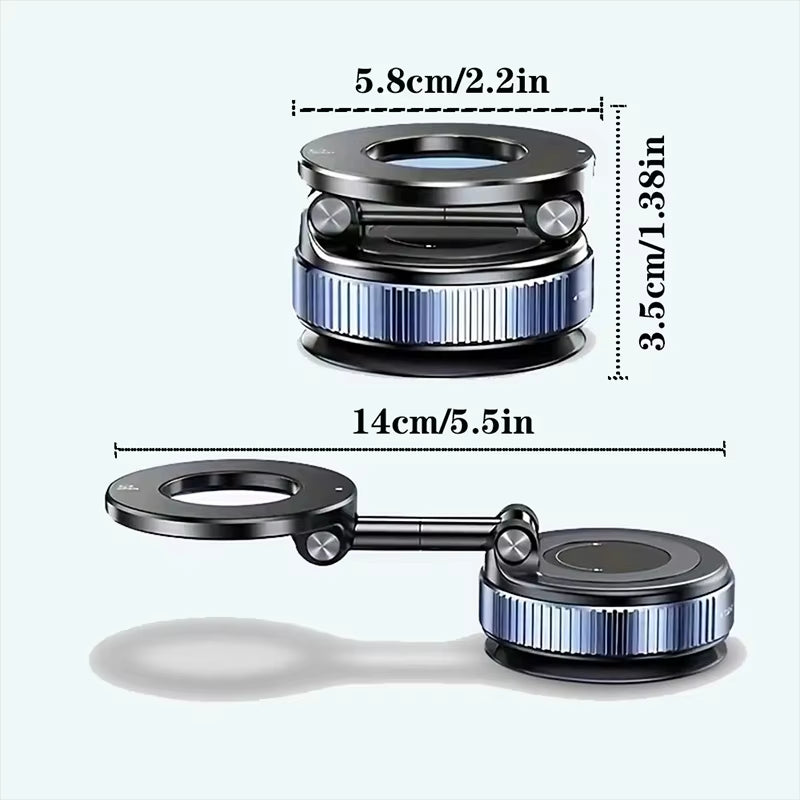 Foldable Magnetic Car Phone Holder – Multi-Angle Adjustable Navigation Mount