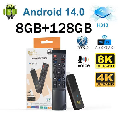 TV98 ATV X9 Smart Media Player – Android 14 with Voice Remote Control