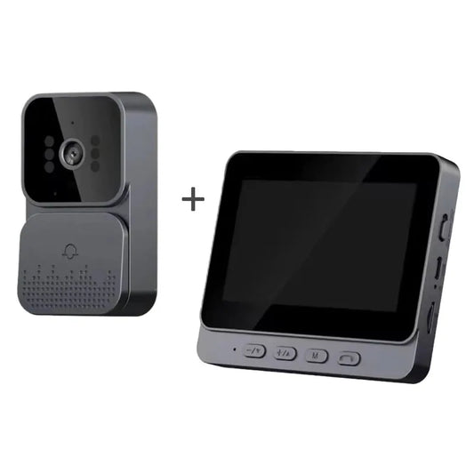 Smart WiFi Video Doorbell with 4.3-Inch HD Screen & Night Vision