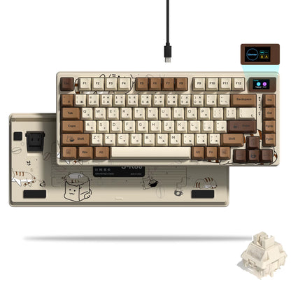 S-K80 Hot-Swap Mechanical Gaming Keyboard – 75% Custom RGB Layout