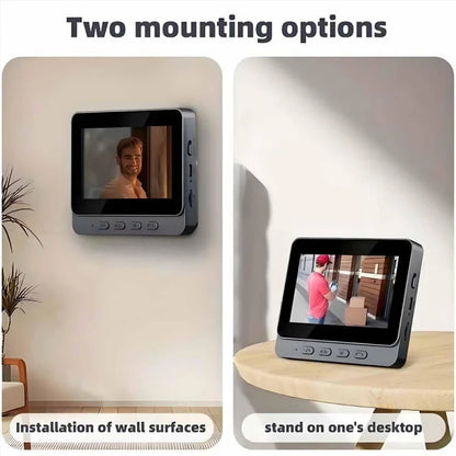 Smart WiFi Video Doorbell with 4.3-Inch HD Screen & Night Vision